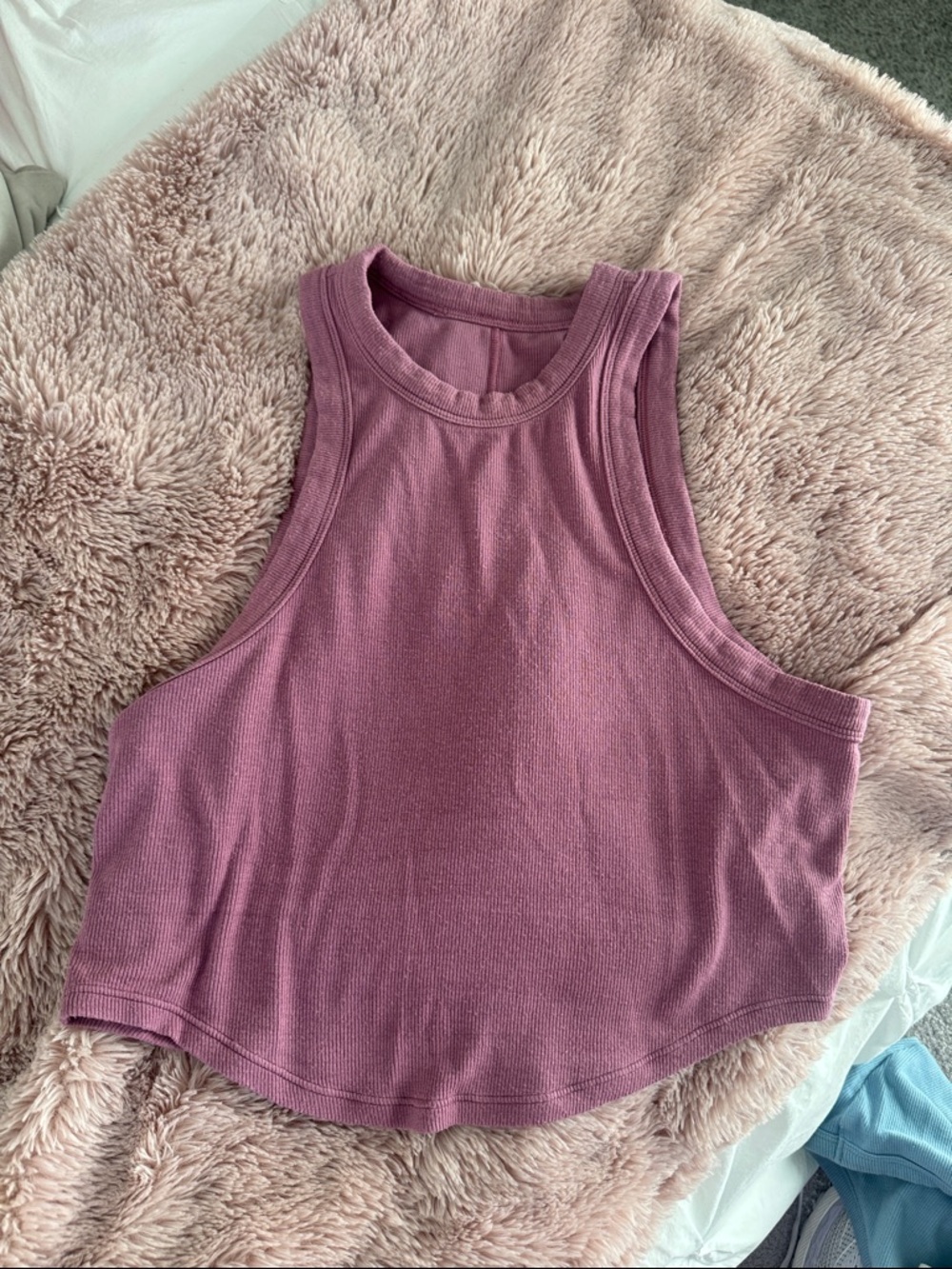 Lululemon purple crop tank sz 4